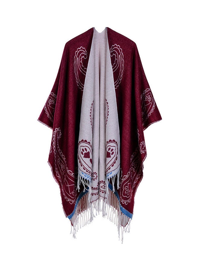 Generic - Women Vintage Poncho Scarf Cardigan Warm Cape Shawl Multicolour - Image 1