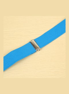Generic Clip On Suspenders Elastic Y-Shape Back Formal Braces Blue  - Image 5