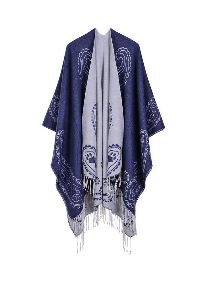 Women Vintage Poncho Scarf Cardigan Warm Cape Shawl Multicolour