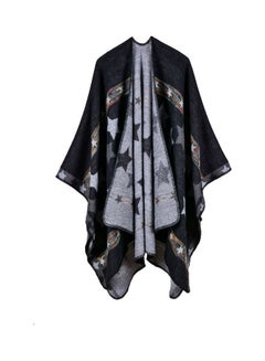 Oversized Cardigan Sweater Long Shawl Scraf Multicolour