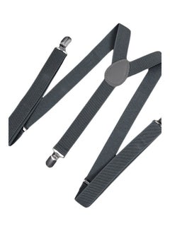 Generic Y-Shaped Clip-On Adjustable Suspender Belt Grey  - Image 1