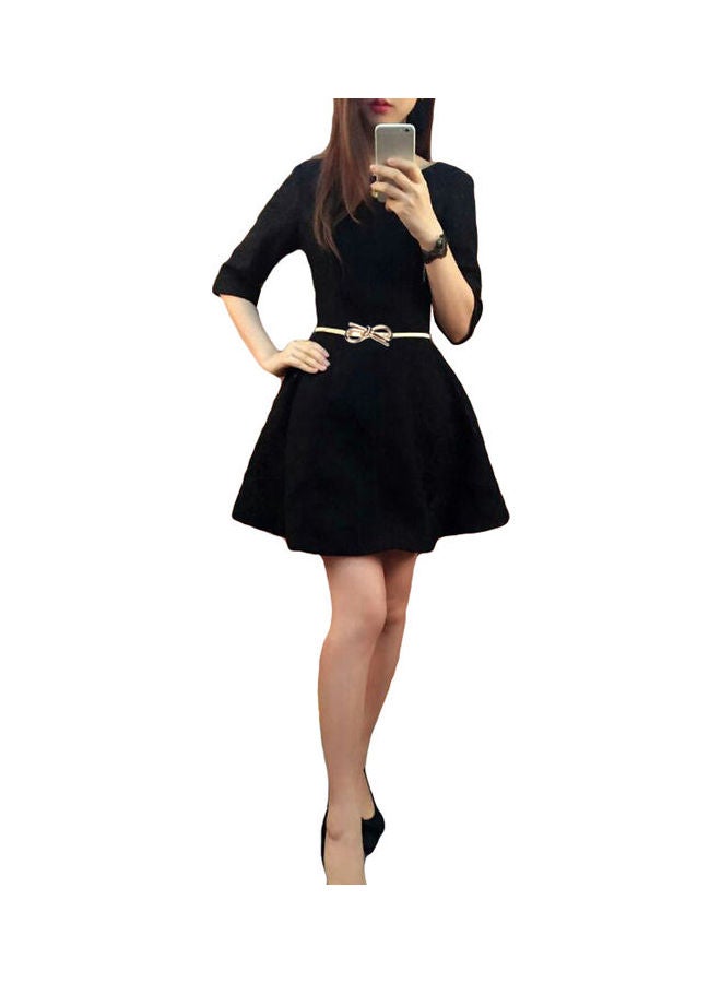 Front Stretch Skinny Elastic Belt Gold - Image 4