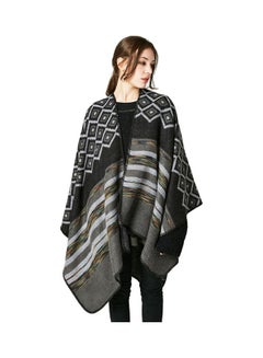 Shawl Poncho Cardigan Sweater Multicolour