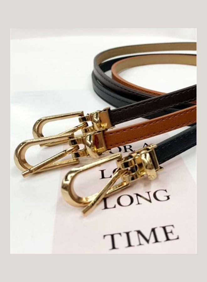 Black Leather Belt For Women black  - Image 2