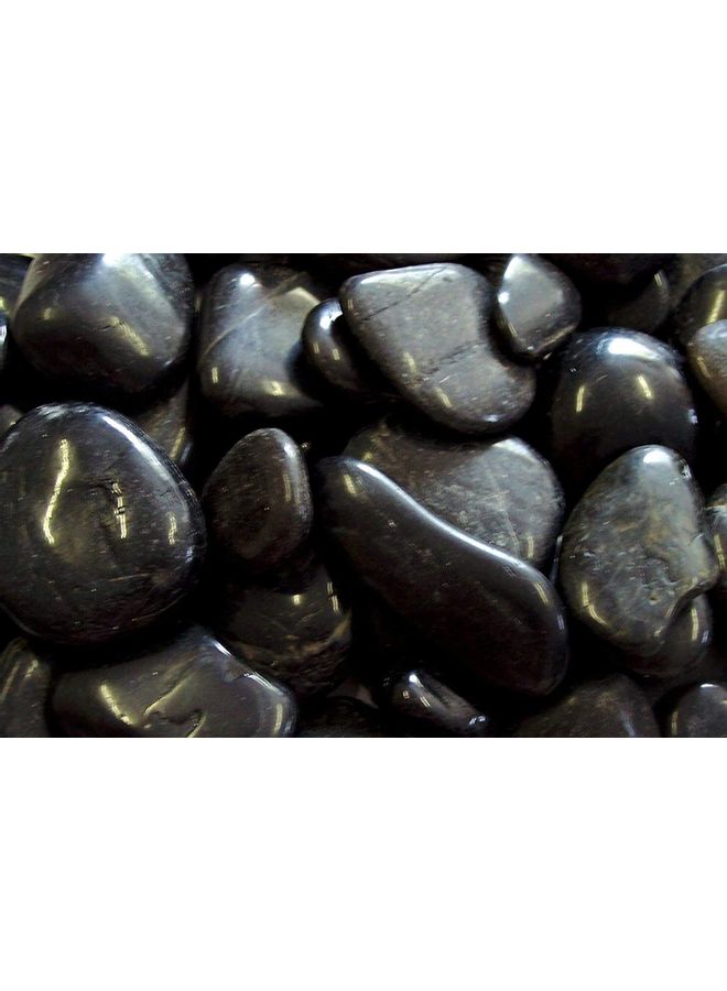 Generic - Pebbles Gravel Stone black 10 x 6cm - Image 1
