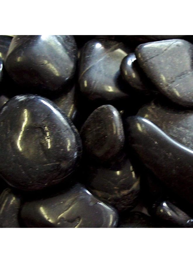Generic - Pebbles Gravel Stone black 10 x 6cm - Image 1