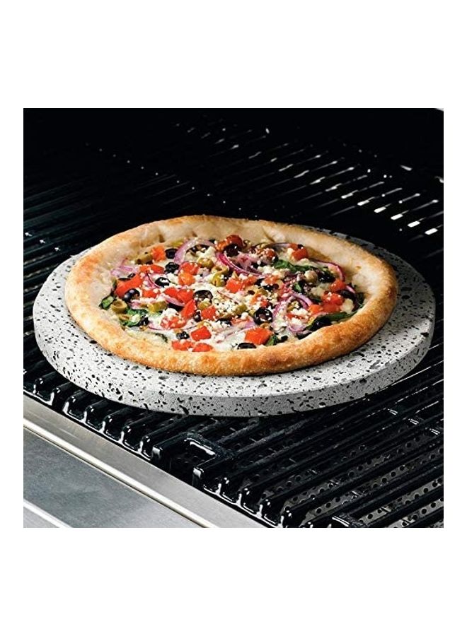Generic - Round Grilling Basalt Lava Volcano Stone For Fish black 29 x 2cm - Image 1
