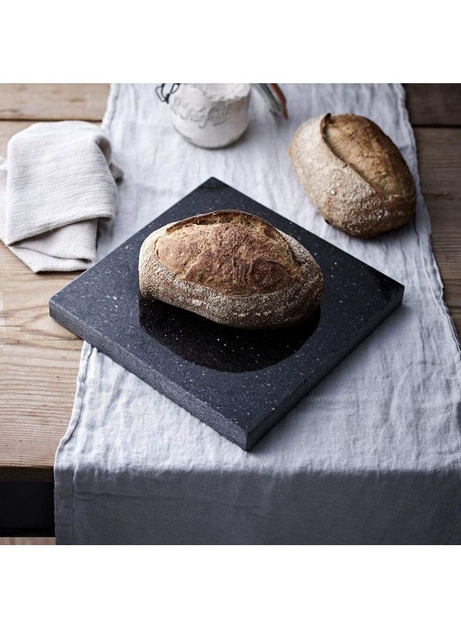 Generic - Granite Black Galaxy Baking Stone black 30 x 30cm - Image 1