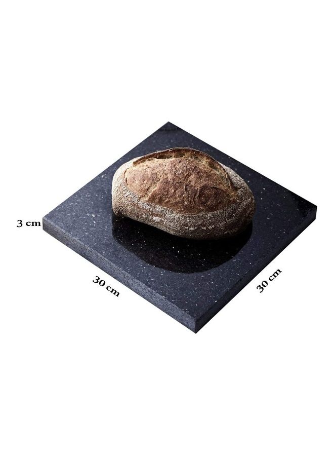 Generic - Granite Black Galaxy Baking Stone black 30 x 30cm - Image 1