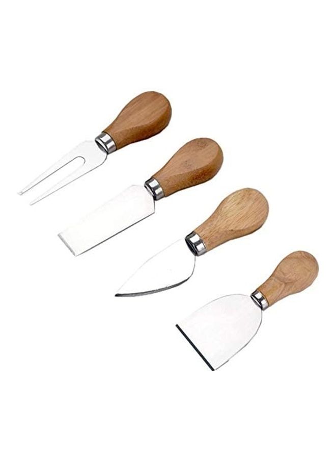 Generic - 4-Piece Knives Set brown 30 x 2cm - Image 1