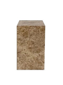 Marble Side Table Brown