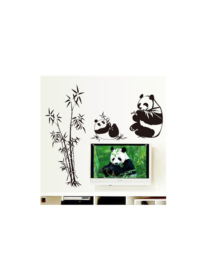 BG Panda Bamboo Wall Sticker Black 60 x 90cm  - Image 1