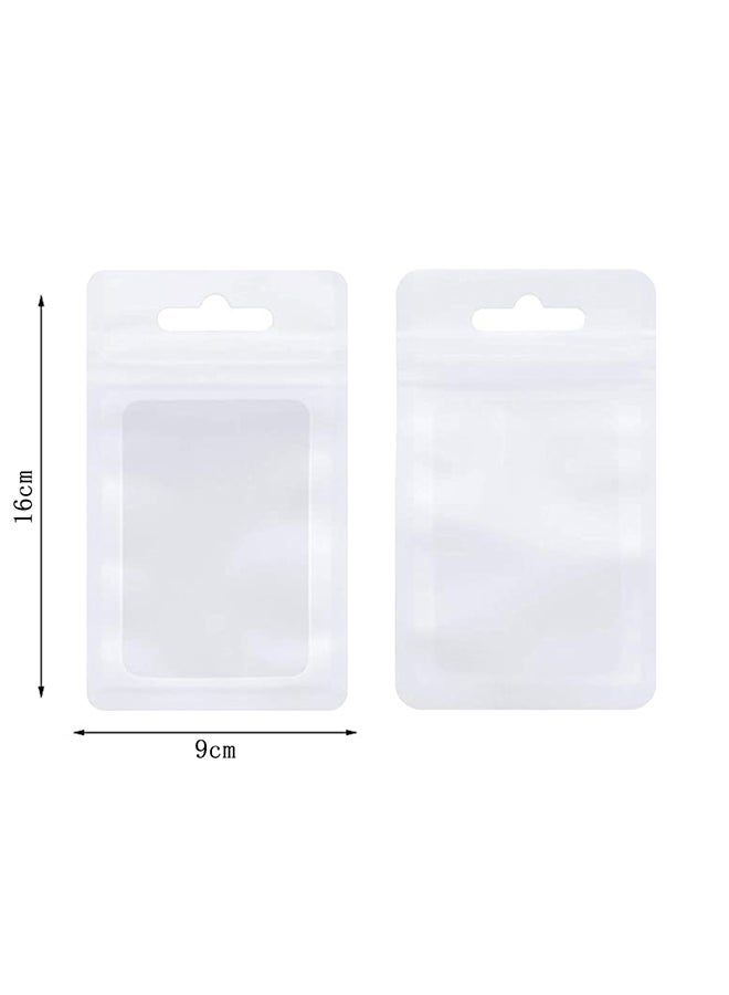 50-Piece Resealable Food Storage Bag White 9x16cm - Image 4
