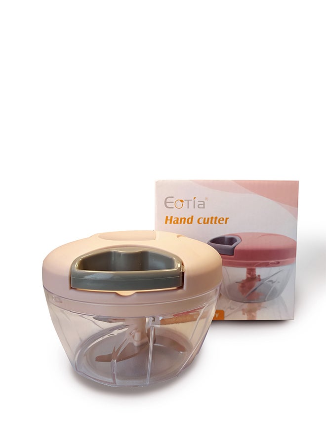 Vegetable Hand Cutter Chopper Brown - Image 1
