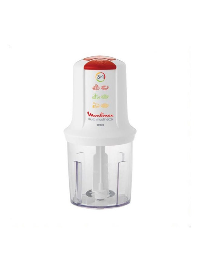 Moulinex Multi-Moulinette Chopper, 500 Watt 500.0 W AT7151EGb-12 White 