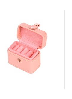 كياوكاي Leather Mini Button Jewelry Storage Box pink  - Image 1