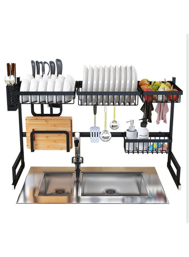 Generic Dish Drainer Drying Dryer Rack Black 65 x 52 x 32cm  - Image 2