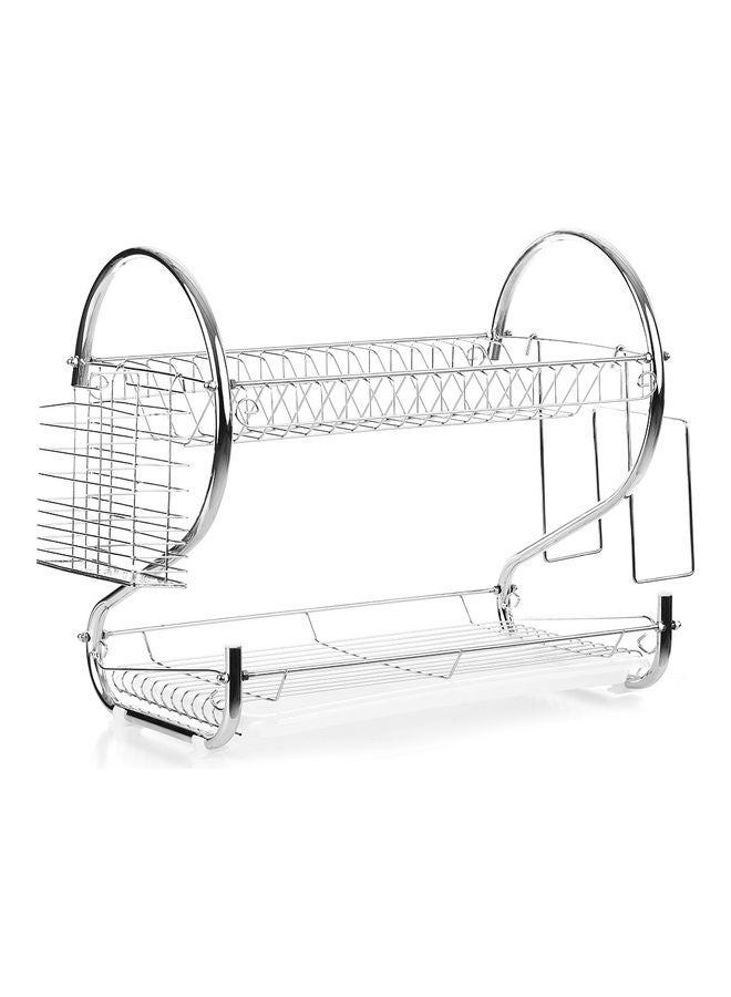 Bowl Storage Rack Silver 25 x 38 x 43cm - Image 2