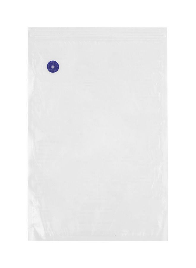 Generic 10-Piece Reusable Food Vacuum Sealer Bag Clear 25 x 40, 19 x 22cm  - Image 3