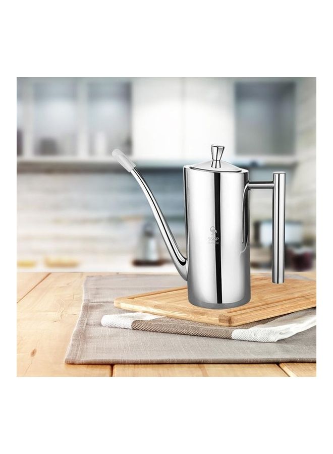 Generic Olive Oil Dispenser Silver 23.5 x 8.5 x 22.5cm  - Image 1