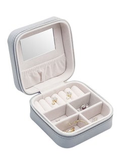 كياوكاي Leather Simple Jewelry Box grey  - Image 2