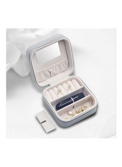 كياوكاي Leather Simple Jewelry Box grey  - Image 3