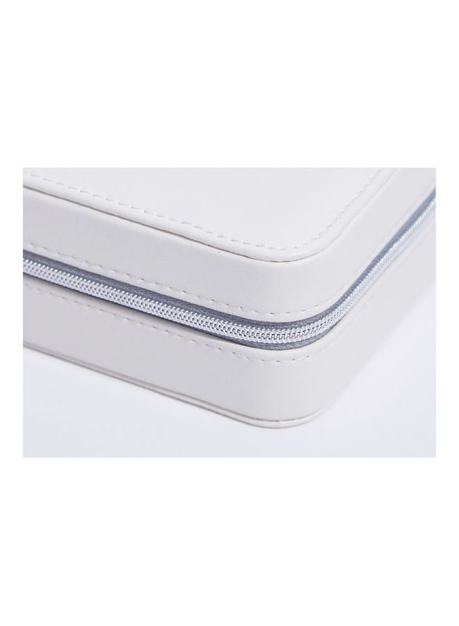 QiaoKai Leather Simple Jewelry Storage Box Blue  - Image 4