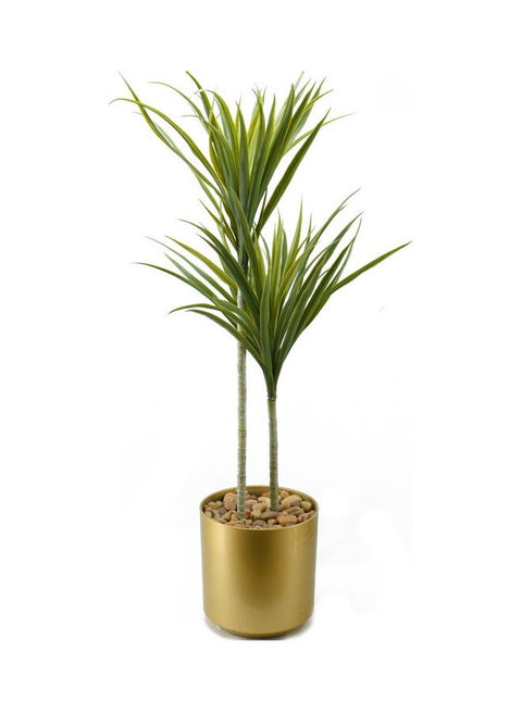 Decorative Artificial Plant Green/Gold