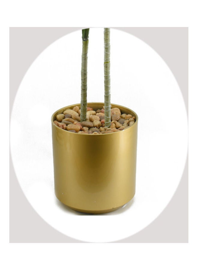 DRAMA HOME Decorative Artificial Plant Green/Gold  - Image 4