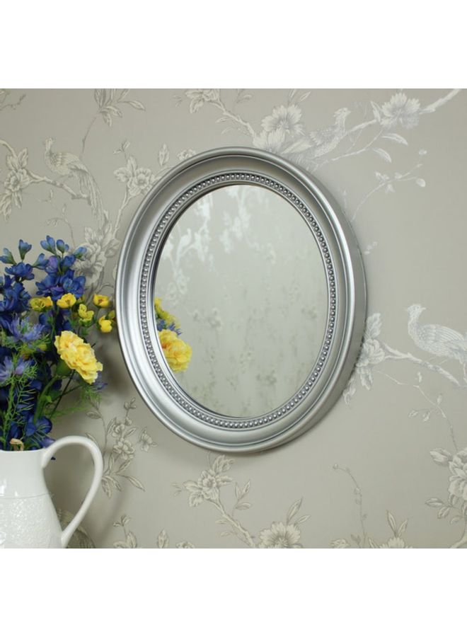 Roman Gifts Elegant Decorative Wall Mounted Mirror Silver 70 x 56cm  - Image 2