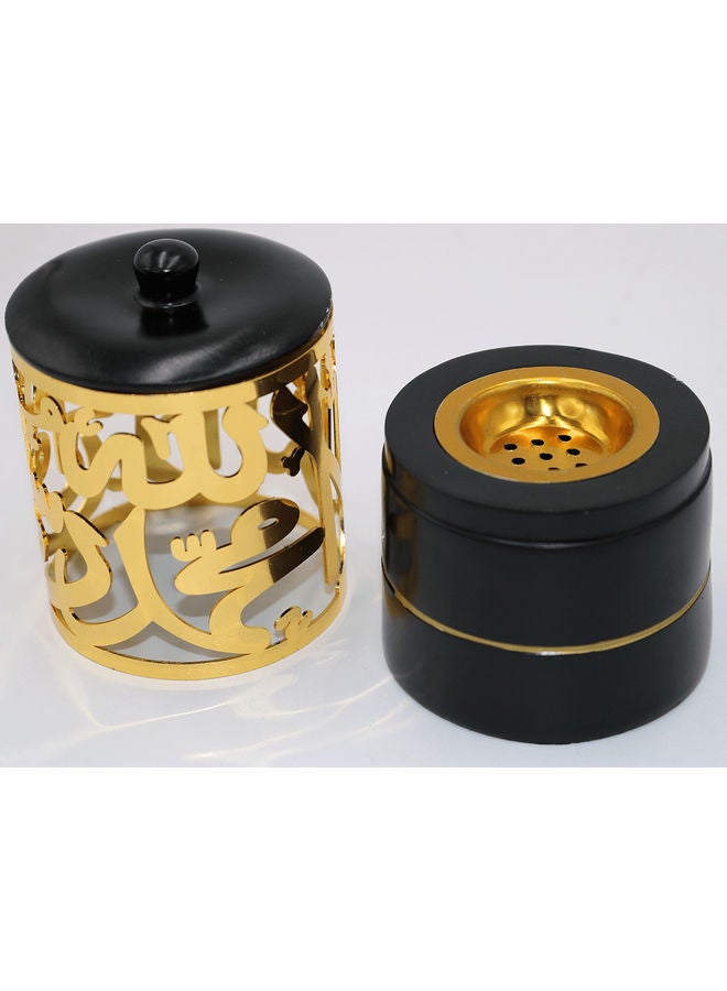 بخور بوسيدين مبخرة بتصميم محمول غير كهربائي طراز Z0801 . أسود 18 x 10.6 x 10سم  - Image 3