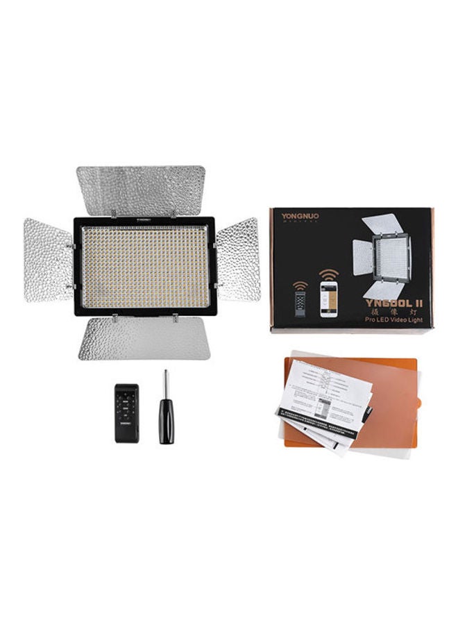 YONGNUO LED YN-600L II Camera Light With A/C Adapter Black/Silver  - Image 4