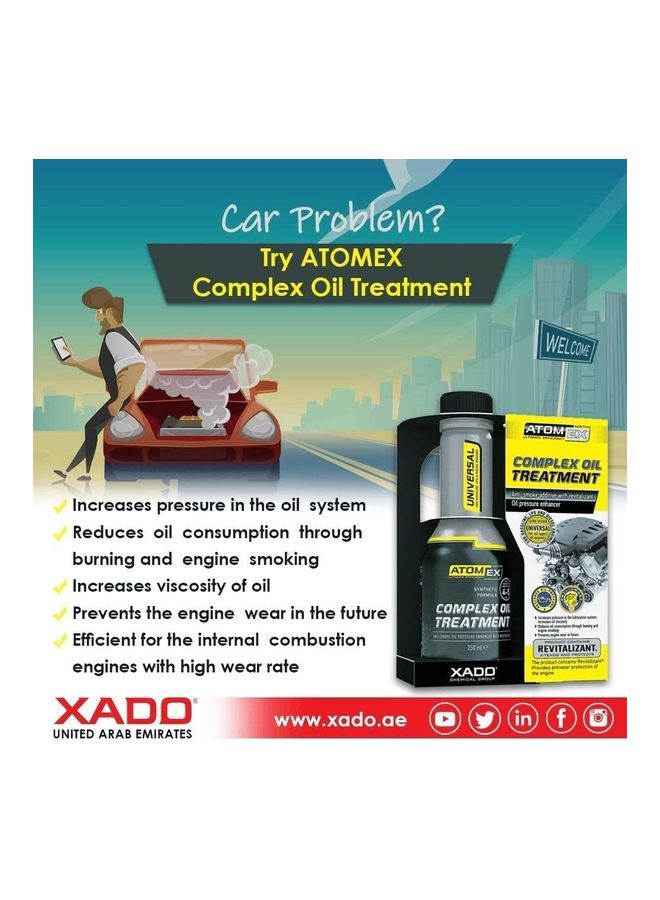 Xado Pack of 4 Atomex Complex Oil Treatment Antismoke Additive - Image 2