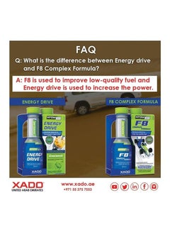 Xado Pack Of 4 Complex Formula F8 Increase Engine Operation Clean The Fuel System  - Image 3