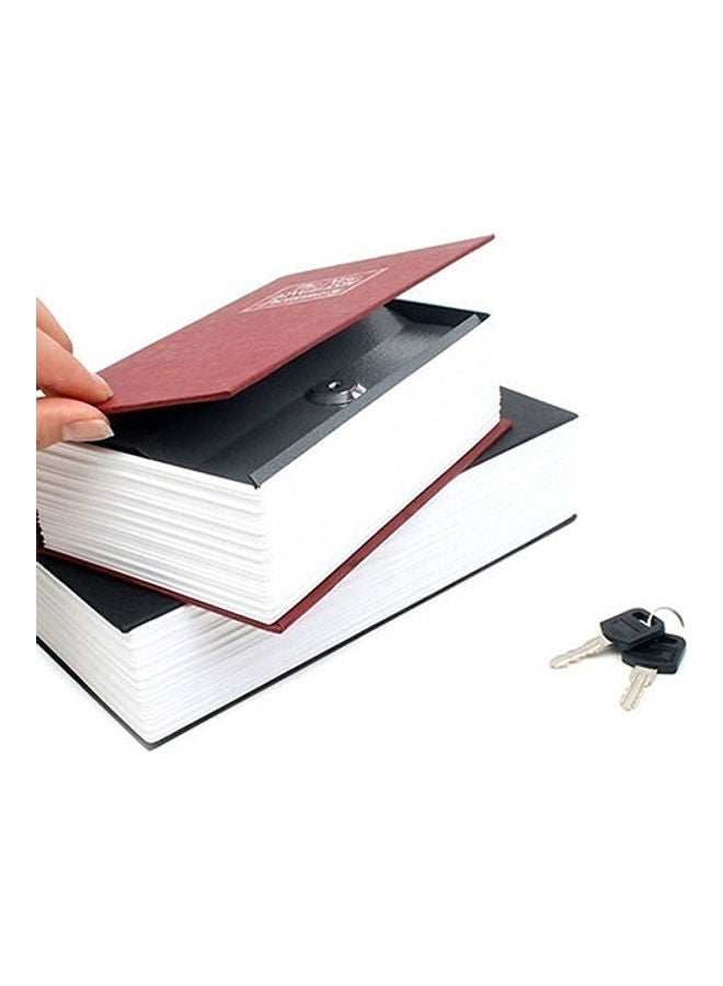 Generic - Creative Booksafe Lock Key Secret Hidden Security Stash Box Blue 20*10*20cm - Image 1