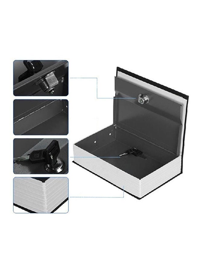 Generic - Creative Booksafe Lock Key Secret Hidden Security Stash Box Blue 20*10*20cm - Image 1