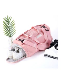 Generic Dry Wet Separated Sport Gym Duffle Bag Pink  - Image 2