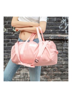 Generic Dry Wet Separated Sport Gym Duffle Bag Pink  - Image 3