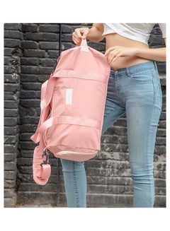 Generic Dry Wet Separated Sport Gym Duffle Bag Pink  - Image 4