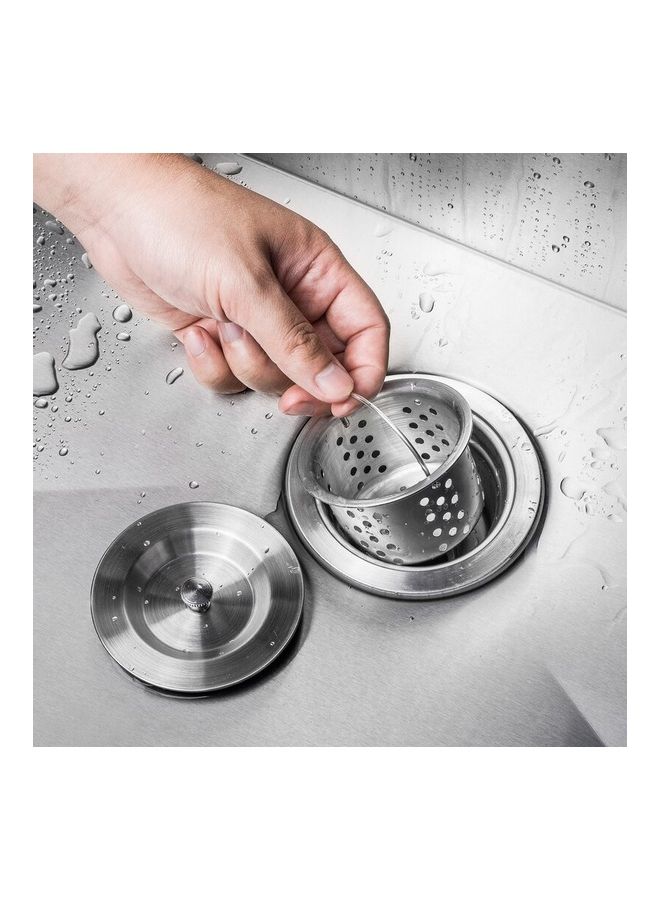 H A R Stainless Steel Kitchen Sink Black/Silver 45x82centimeter  - Image 4
