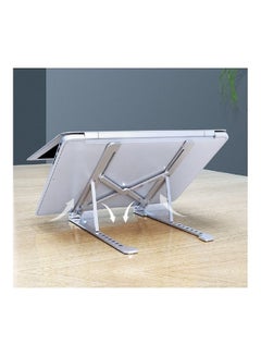 Portable Laptop Stand 25.5 x 4 x 0.8cm Silver - v1612332255/N43644742A_5