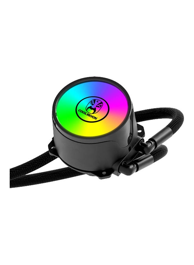 PC Case Water Cooler with RGB 120 mm Quiet Fan Black - Image 5