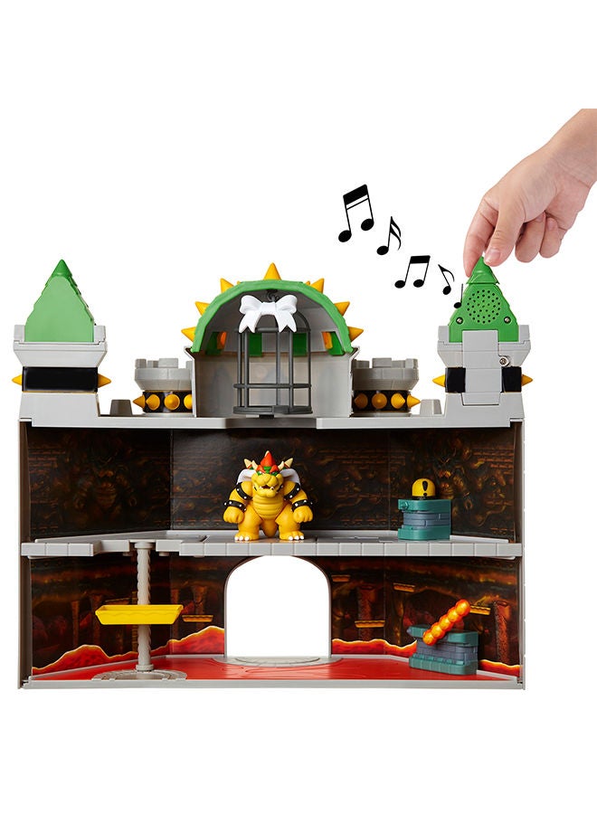 Super Mario - Nintendo Bowser Castle Playset With 5 Super Mario Figures 43x47.8x13cm - Image 1