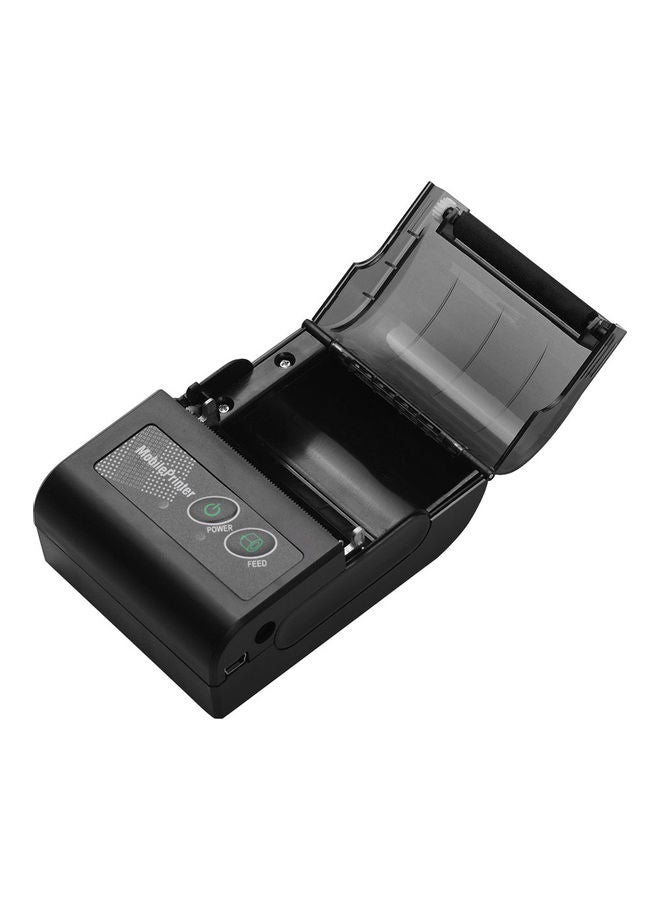 Portable Wireless Thermal Receipt Printer Black - Image 1