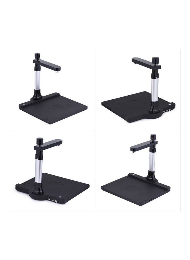 Adjustable HD High Speed USB Book Image Document Camera Scanner Dual Lens Black/Silver  - Image 4
