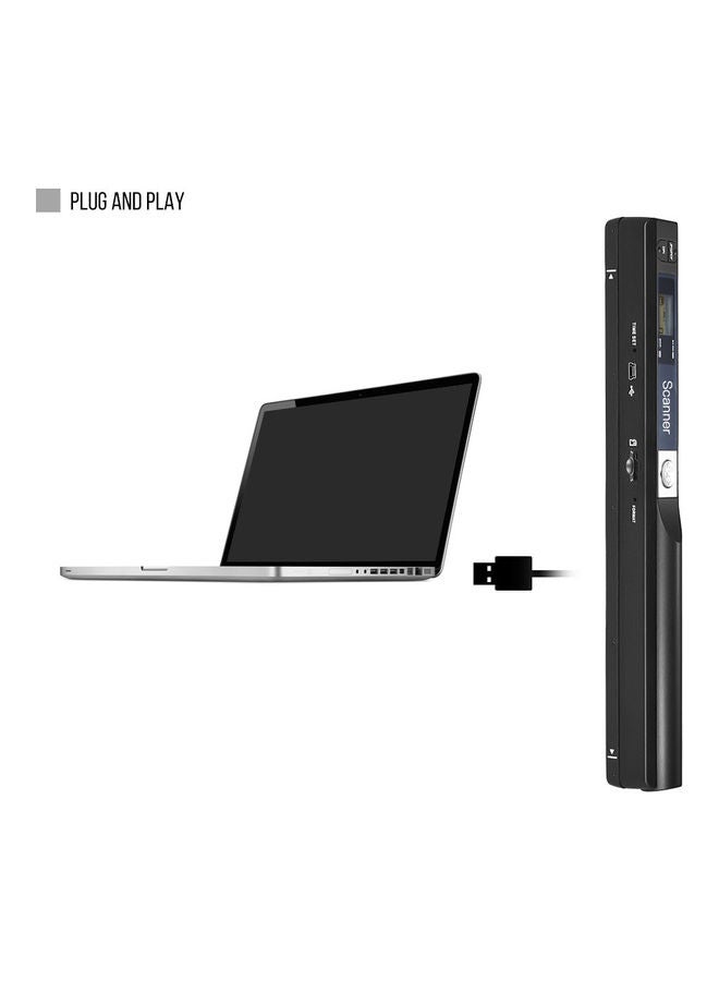 Portable Handheld Wand Wireless Scanner Black  - Image 3
