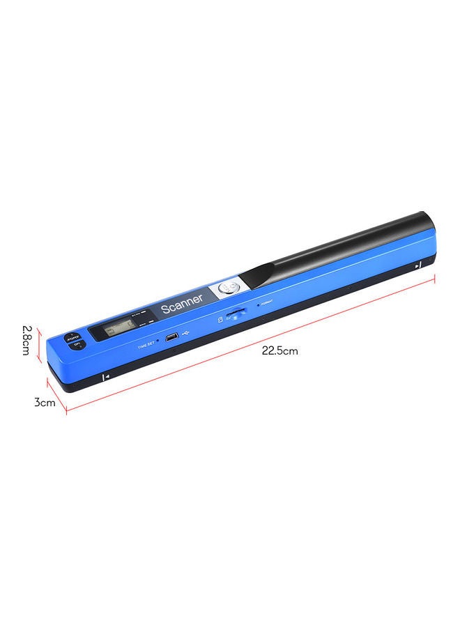 Portable Handheld Wand Wireless Scanner Blue  - Image 1