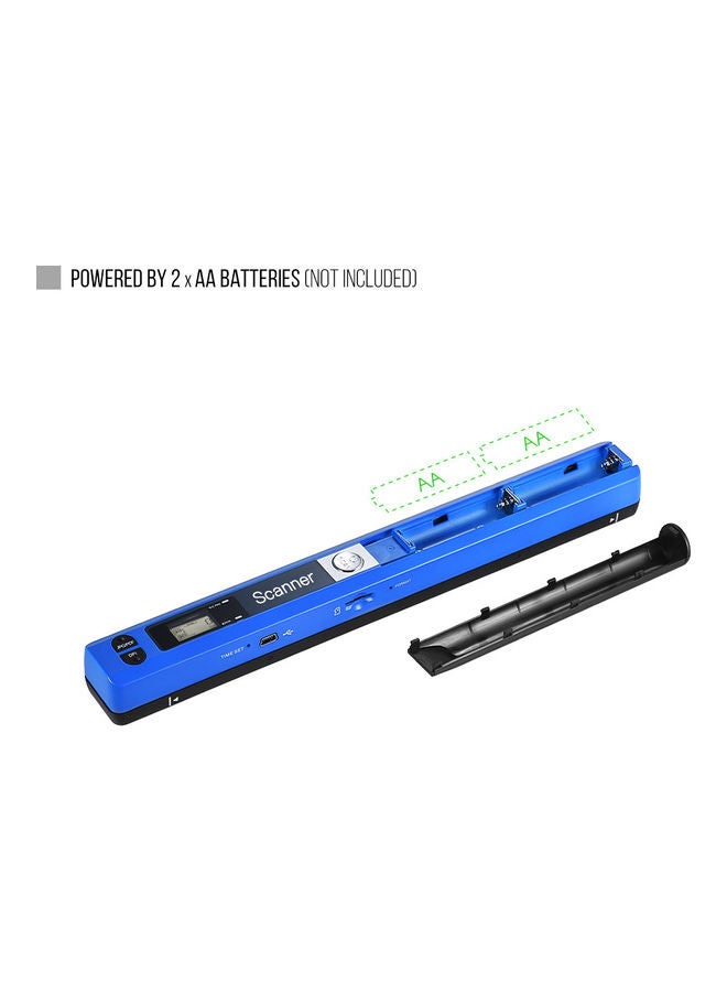 Portable Handheld Wand Wireless Scanner Blue  - Image 3