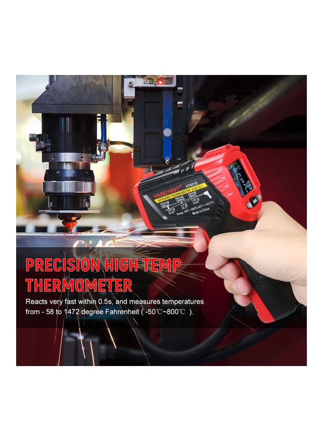 Non-Contact Infrared Thermometer Red/Black  - Image 5