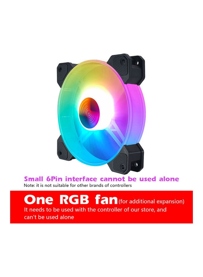 1-Piece Computer Cooling Fan Multicolour - Image 3